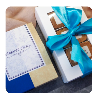 dárková sada, čaj a sušenky