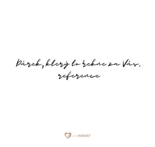 Tento týden mi přišla reference, která mi připomněla, proč jsem projekt pošli RADOST vytvořila 🥰 „Děkuji za moc krásný...